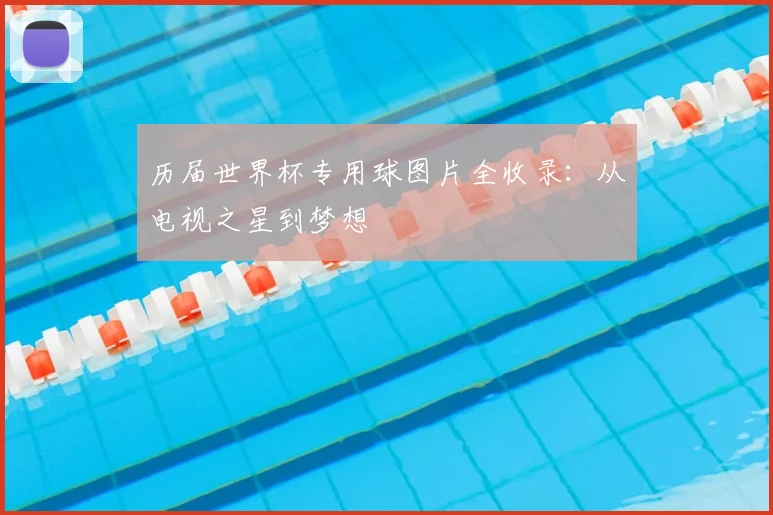 历届世界杯专用球图片全收录：从电视之星到梦想
